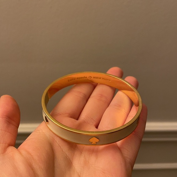 Kate Spade gold and white enamel bangle - Picture 3 of 3